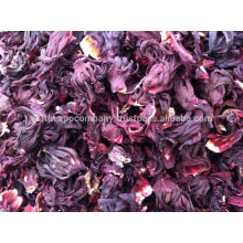 Process dry hibiscus flower